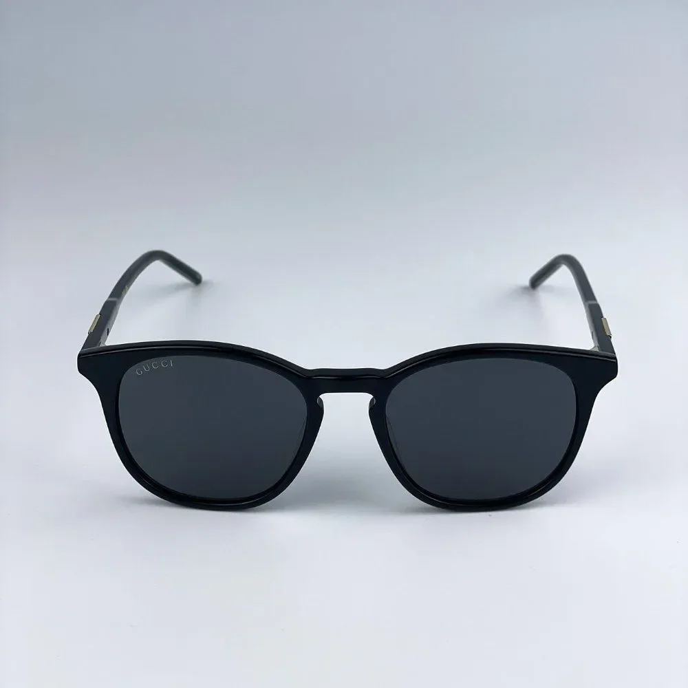 Gucci GG1157S 001 BRAND NEW Sunglasses Black Grey Round Unisex